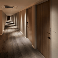 Corridor in the hall