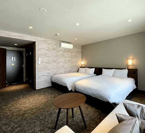 【Up to 4 Guests】Deluxe Twin Room with Terrace [Non-smoking]