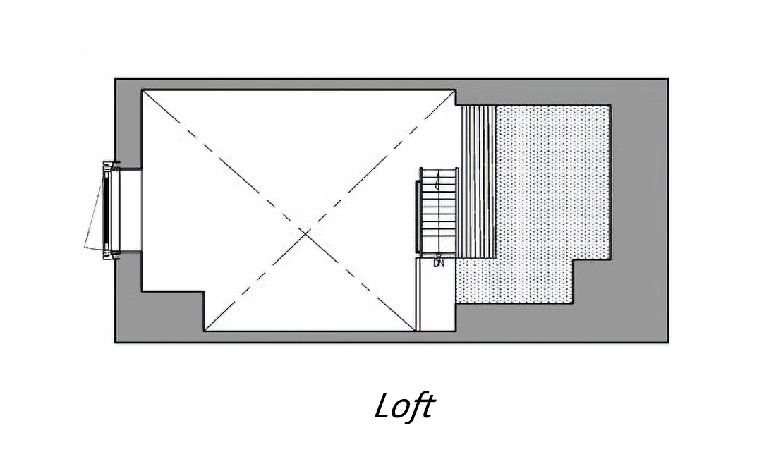 Standard Twin with Loft (12F)