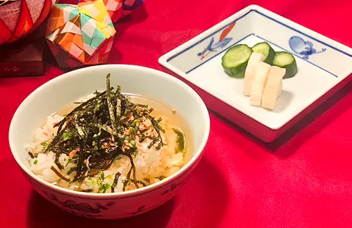 A customizable 'dashi chazuke' experience