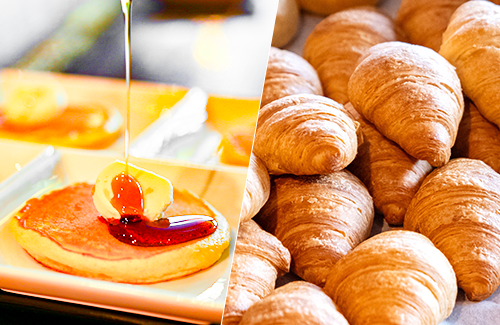 パンケーキ・クロワッサン