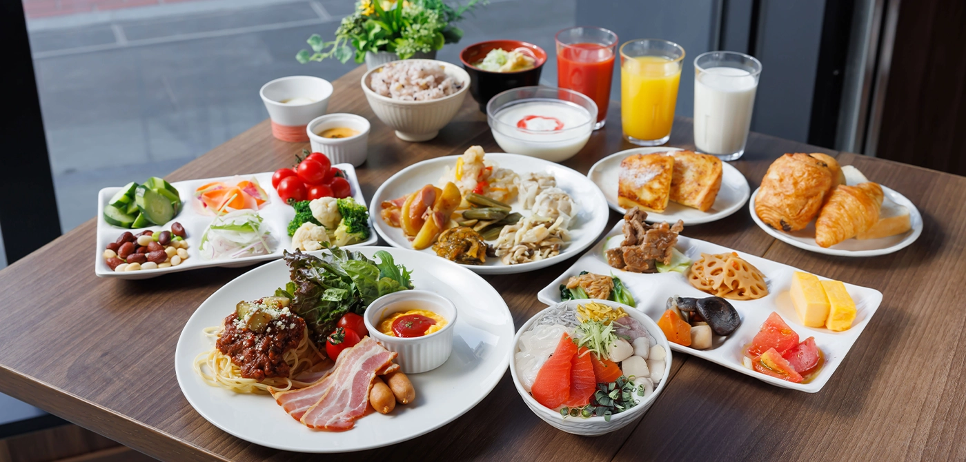 朝食ビュッフェ